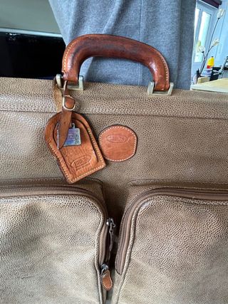 Bolso de viaje auténtico Brics de cuero 
