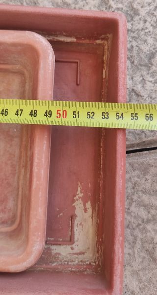 Jardineras plastico rectangulares.