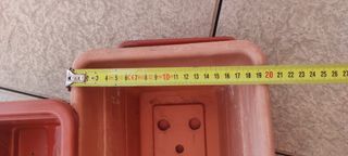 Jardineras plastico rectangulares.