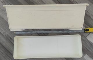 Jardineras plastico rectangulares.