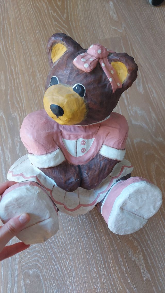 Orso in cartapesta