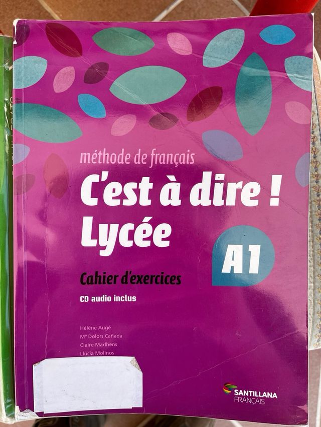 Libro de actividades de frances escrito