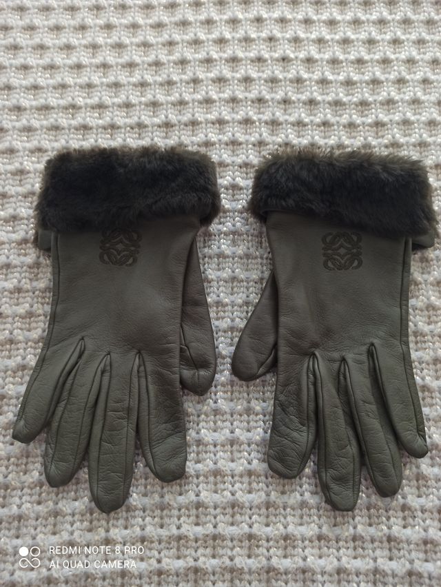 Guantes  Loewe de piel Verdes