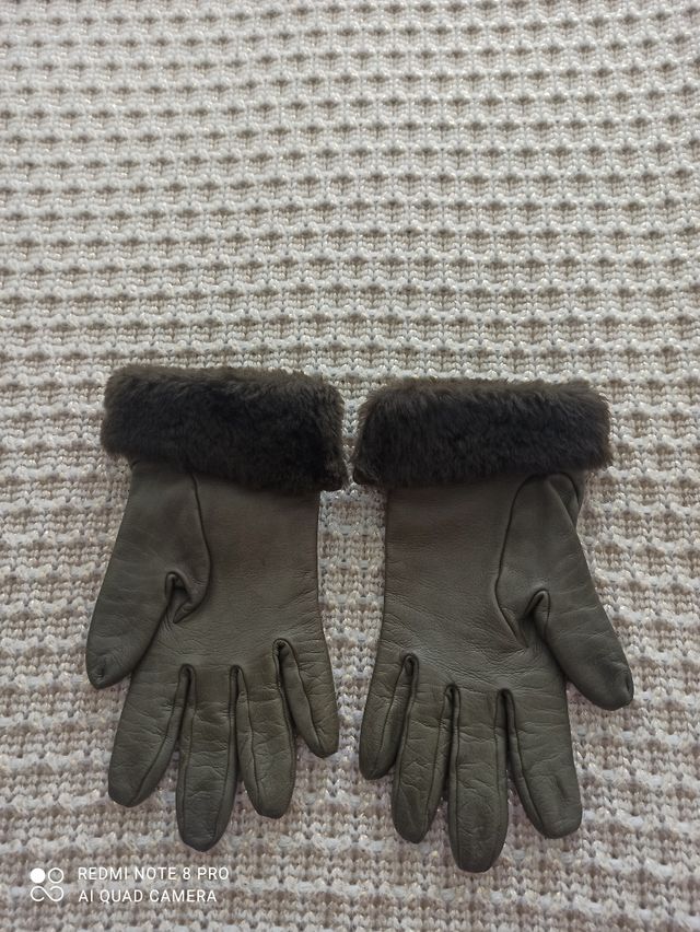 Guantes  Loewe de piel Verdes