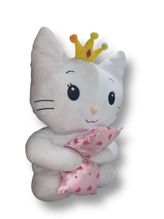 Peluche Grande Angel Cat Sugar con cojín