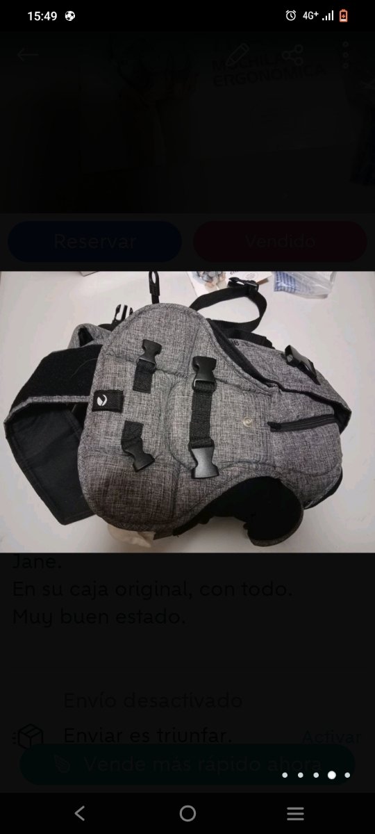 Mochila porteo bebe, Jane.