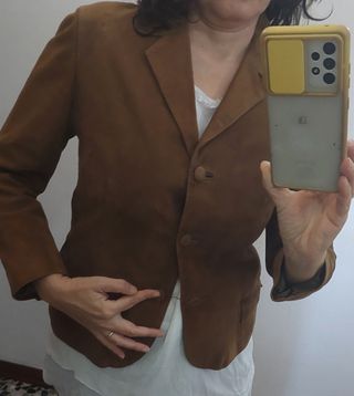 Giacca donna renna / camoscio scamosciata