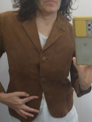 Giacca donna renna / camoscio scamosciata