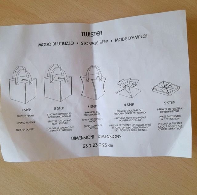 Borsa pieghevole twister