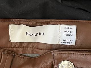 Pantalon cuero marron berska 