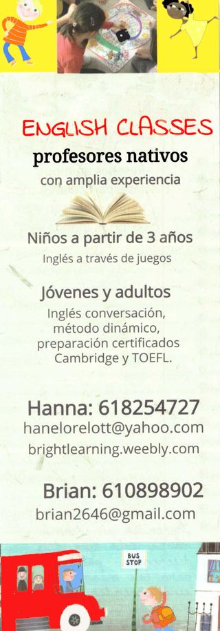 clases de Ingles PROFE NATIVA