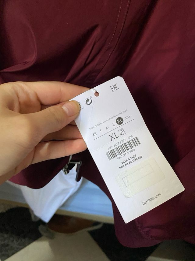 Chaqueta bomber hombre granate