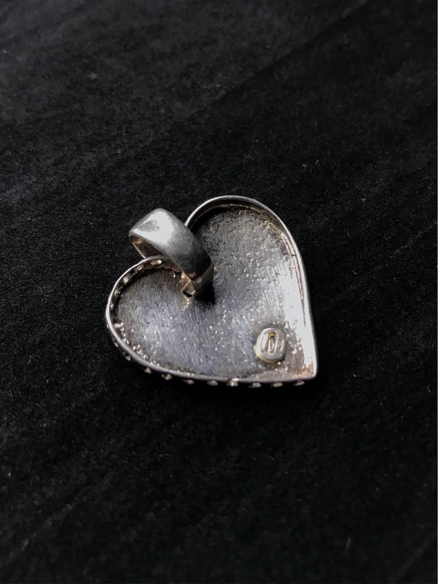 Ciondolo artigianale a cuore in argento 925