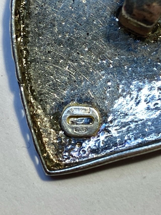 Ciondolo artigianale a cuore in argento 925