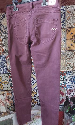 Pantaloni jeans vinaccia Met