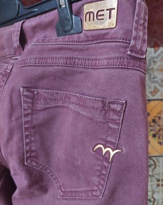Pantaloni jeans vinaccia Met