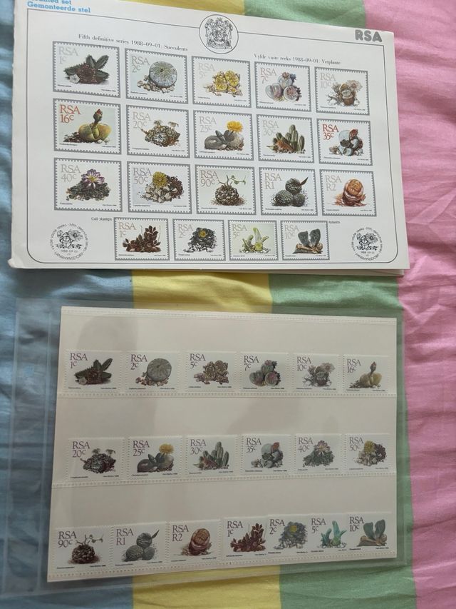 SUDÁFRICA YVERT  SERIE COMPLETA sin uso 1988 FLORA