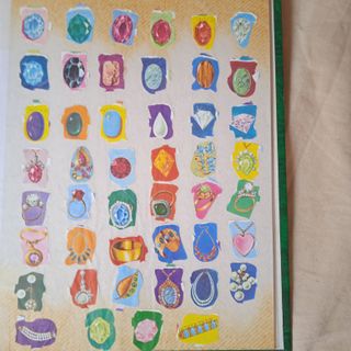 Cromos troquelados antiguos perlas y joyas