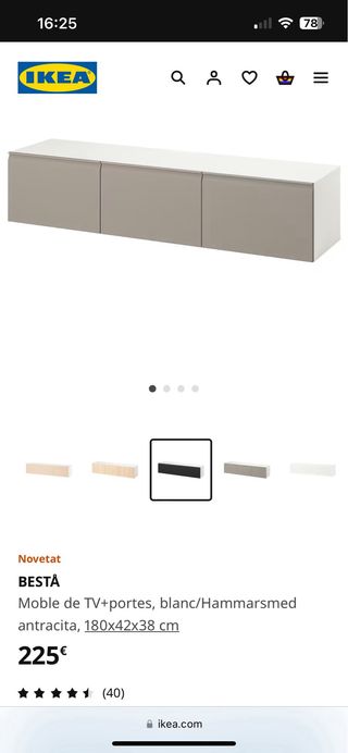 Mueble tv ikea besta