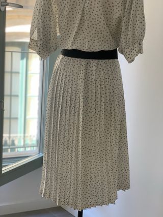 Vestido plisado vintage