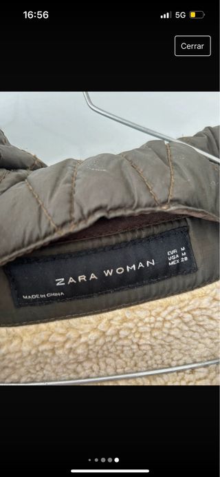 Abrigo parka verde chaleco