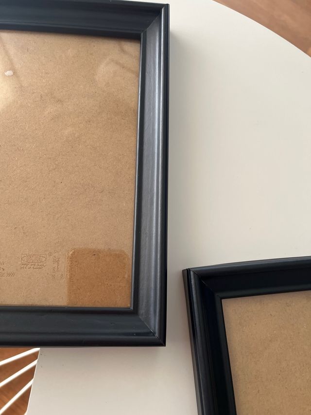 Conjunto de molduras fotográficas ou quadros