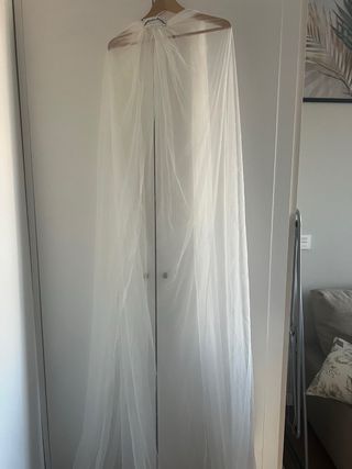 Vestido novia velo