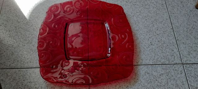 NUOVO centro tavola porta frutta in vetro