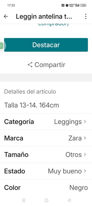 Leggin antelina todo uso