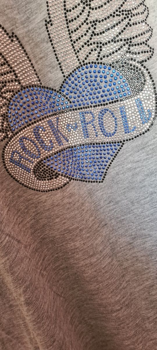 Camiseta Rock&Roll con brillos