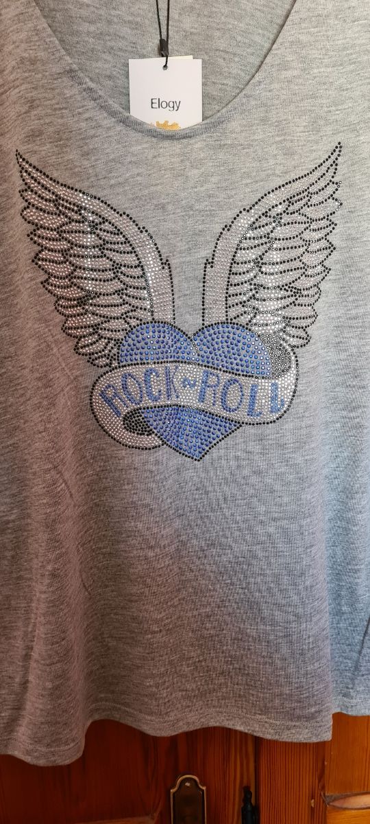 Camiseta Rock&Roll con brillos