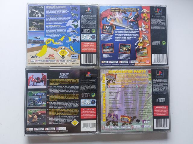 Giochi per Ps1. Prezzo unitario nella descrizione.