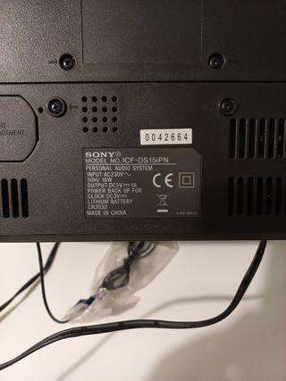 Radio Despertador Altavoz Ipod Sony