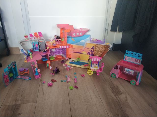 Barco Polly pocket con muchos acce