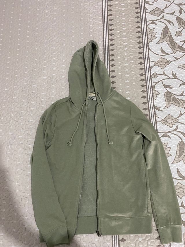 Sudadera Bershka verde talla S