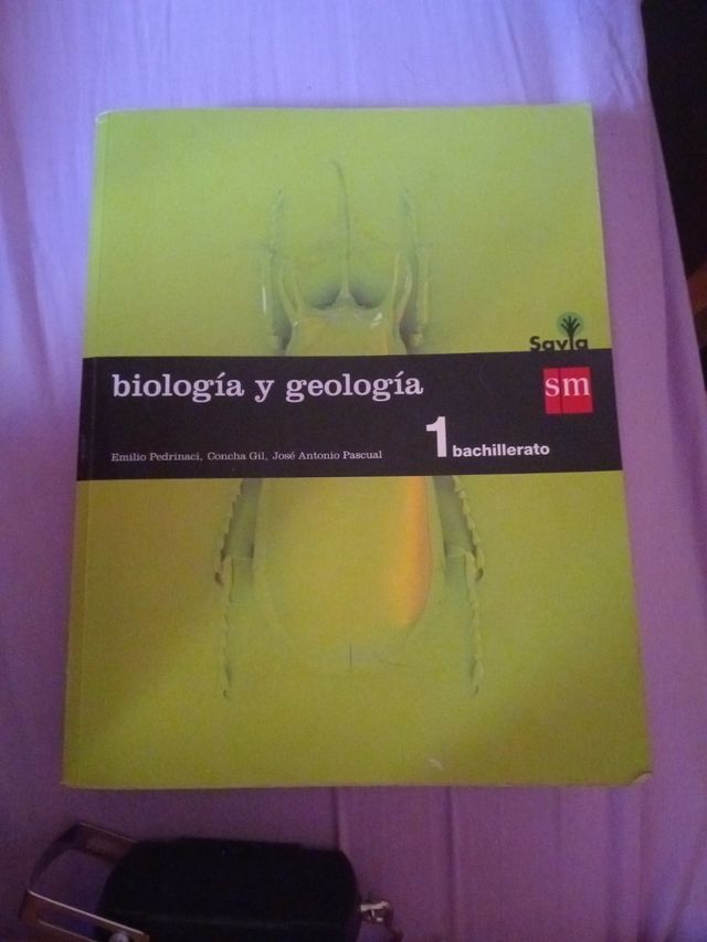 Libro Biología y Geología Savia 1°bach