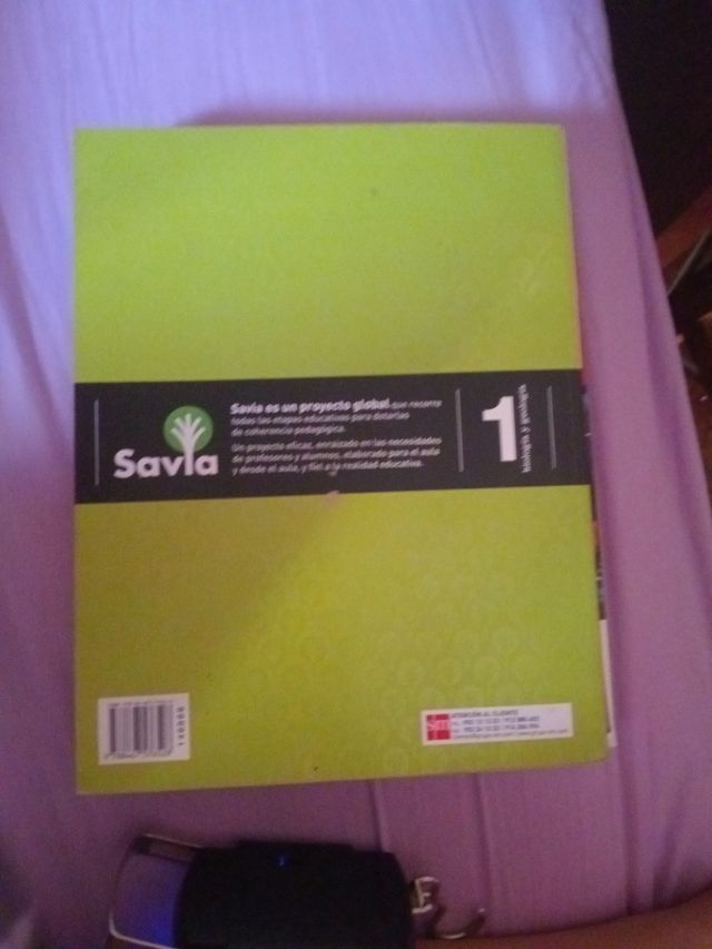 Libro Biología y Geología Savia 1°bach
