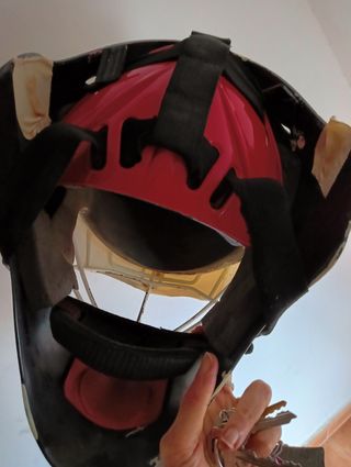 Hockey hierba casco portero