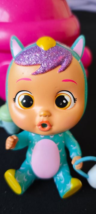 Bebé llorón lágrimas 