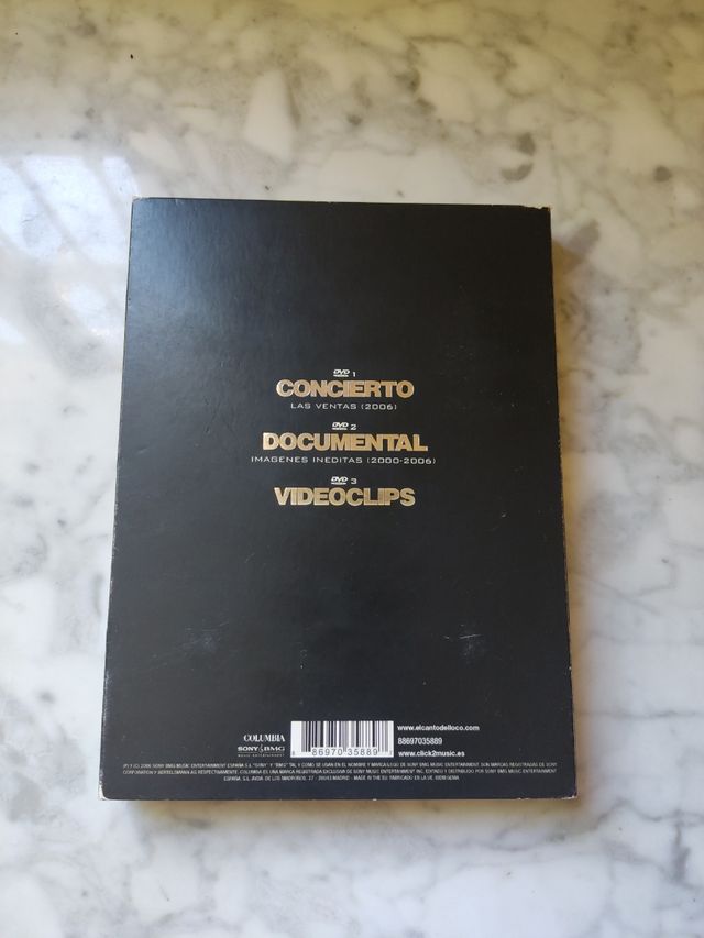 Tres DVDS El canto del loco
