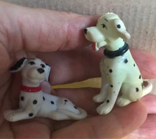 2 figuritas 101 dalmatas Disney vintage