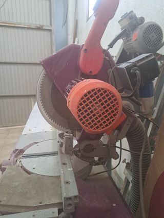 Ingletadora con disco de vidria