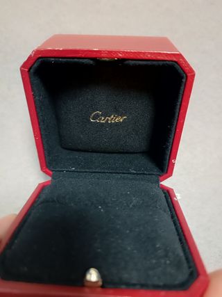 Estuche vintage de Cartier para anillo