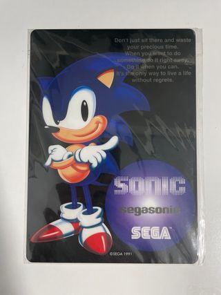 Sonic Segasonic Sega Shitajiki Card