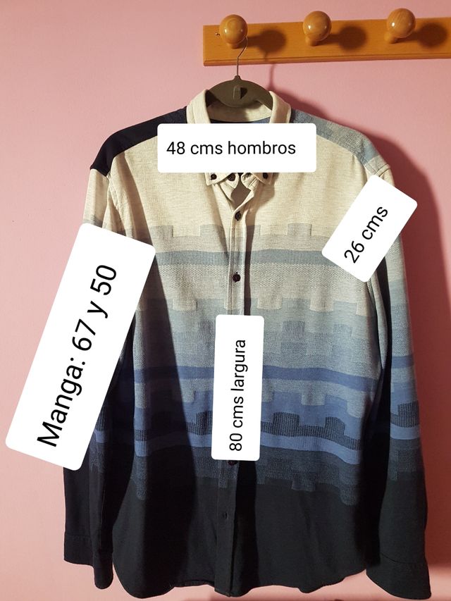 Camisa hombre manga larga