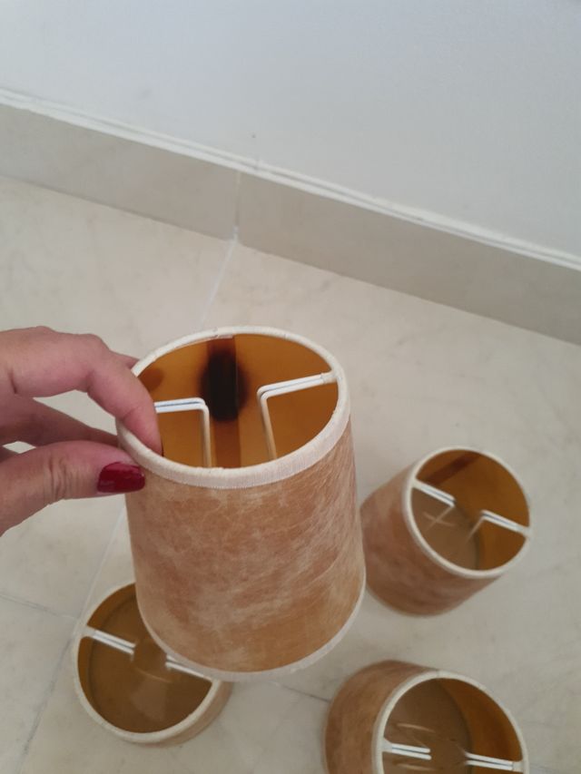 Pantallas o Tulipas lámpara antigua araña