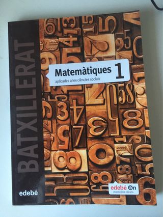 Matemàtiques 1 bachillerato EDEBE