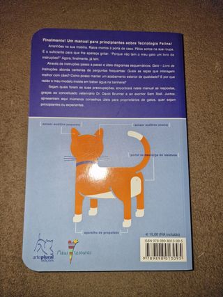 Gato livro de instruções
