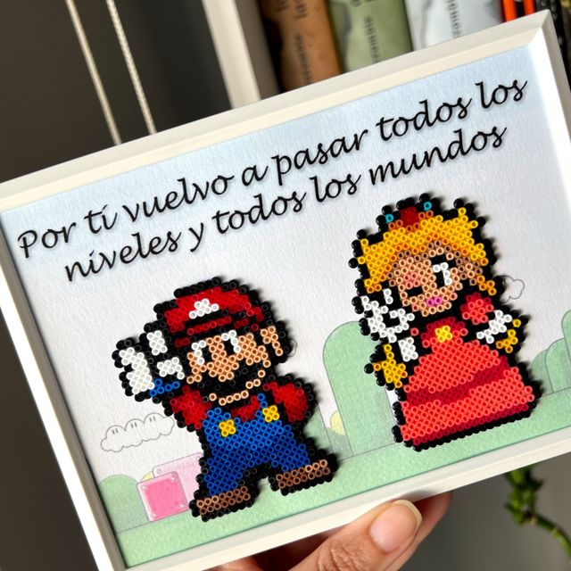 Cuadro Super Mario Hama Beads