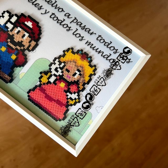 Cuadro Super Mario Hama Beads